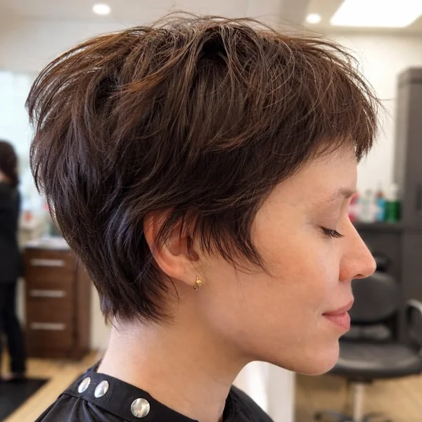 Wet-Look Shag Pixie