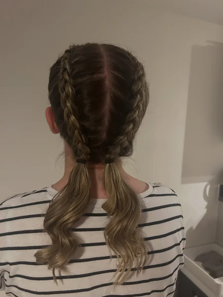 Dutch Braids for School