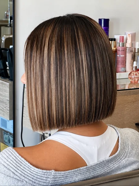 Brunette Bob for Fine Hair