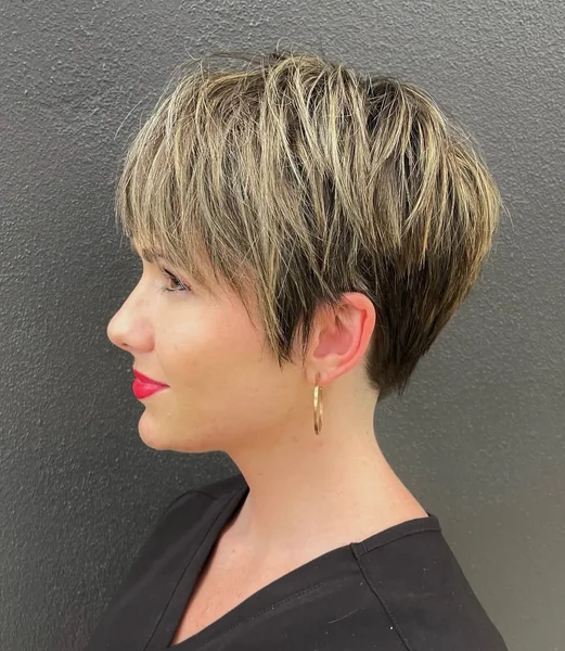 Long Layered Pixie for Fine Hair