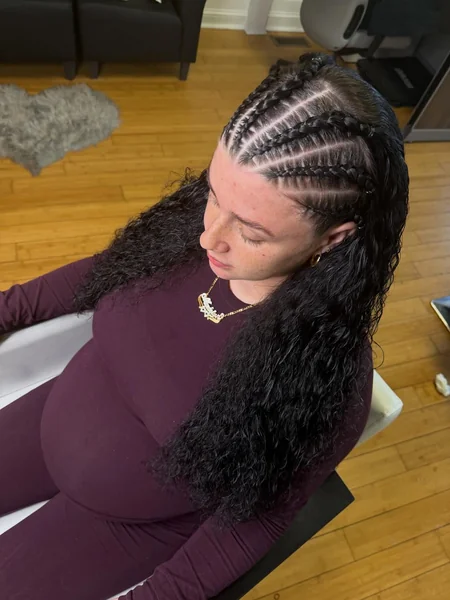 Natural Half Braided Hairstyle