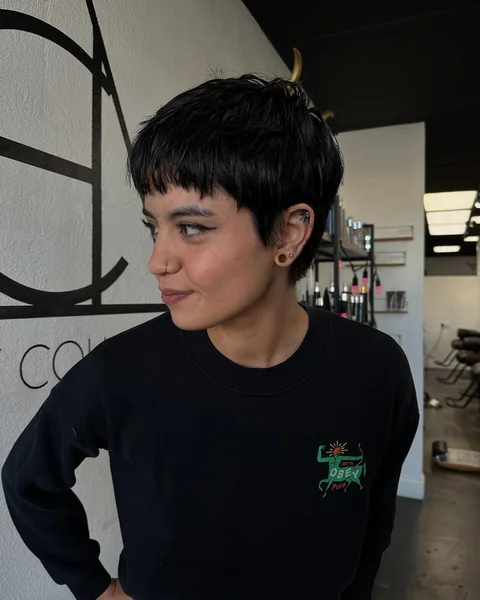 Short Pixie with Micro Bangs