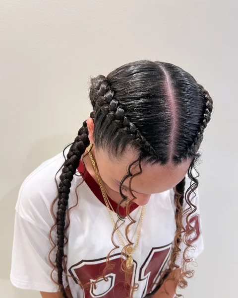 Dutch Braids for Volleyball
