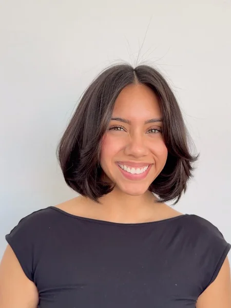 Face-Framing Bob for Thick Hair