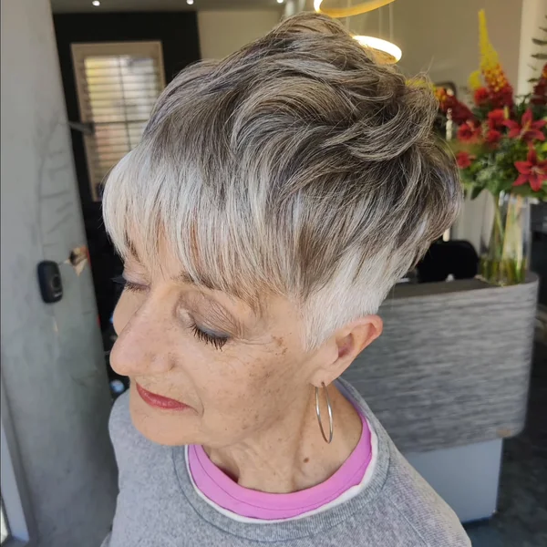 Side Fringe Pixie Detail