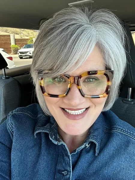 Side-Swept Medium Gray Hairstyle