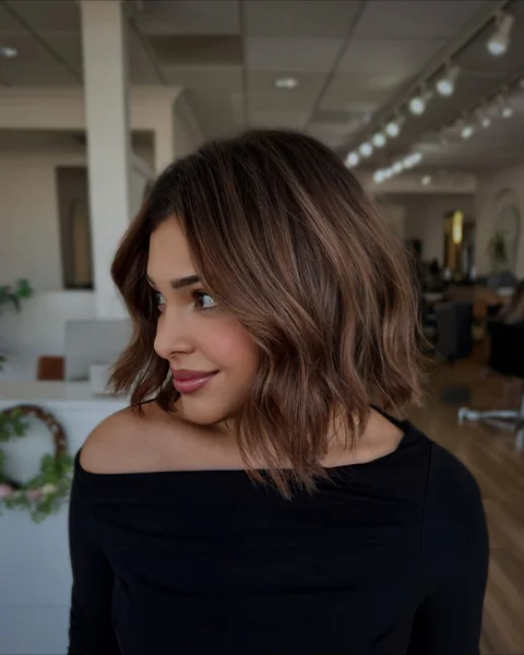 Wavy Bob with Glasses