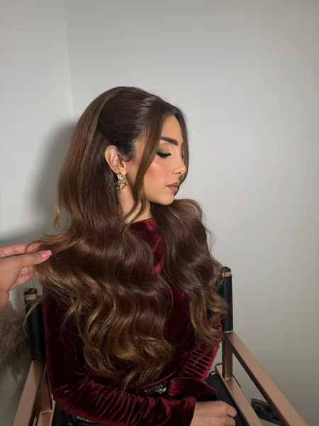 Half Up Wavy Hairstyle