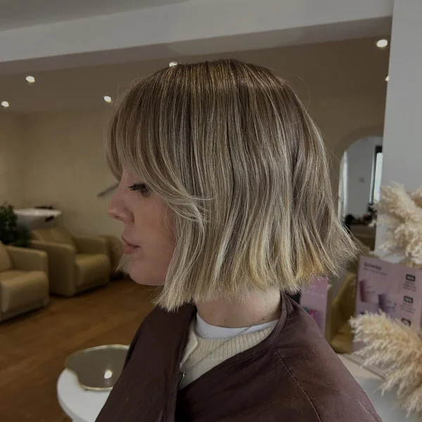 French Bob Haircut Blonde