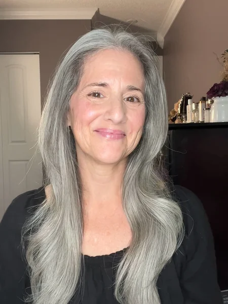 Short Sleek Gray Bob