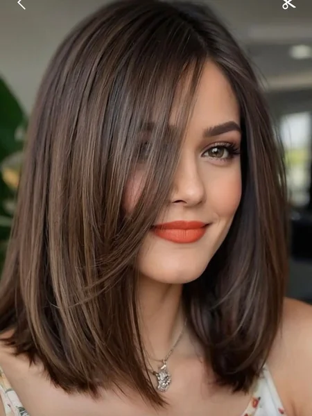 Long Layered Bob for Fine Hair