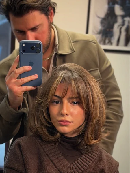 Layered Bob with Bangs