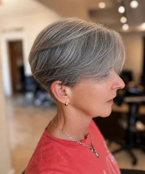 Swoopy Layered Pixie Bob