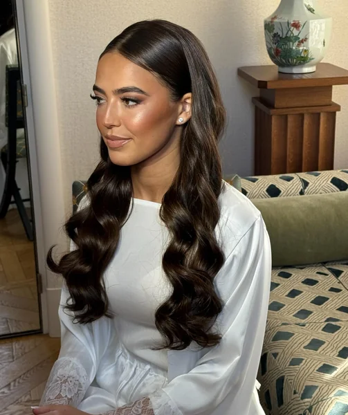 Wavy Hairstyle for Wedding