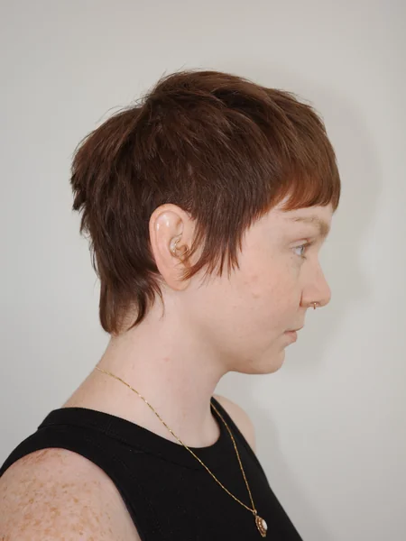 Layered Pixie Mullet with Bangs