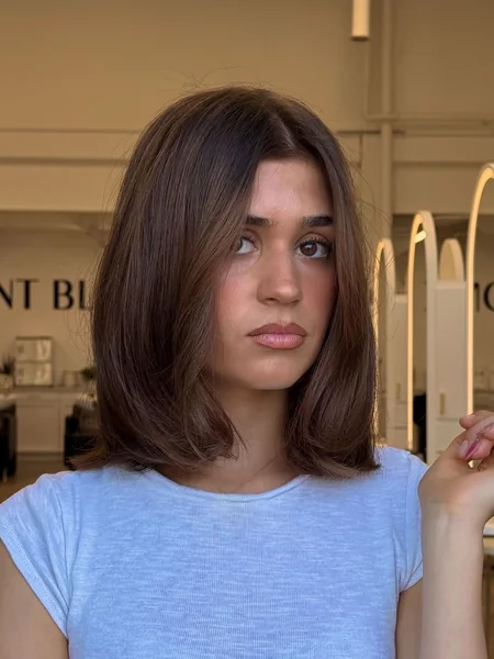Sleek Blunt Long Bob