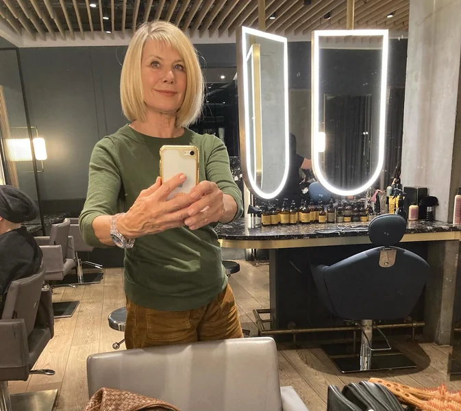 Blonde Bob with Salon Styling
