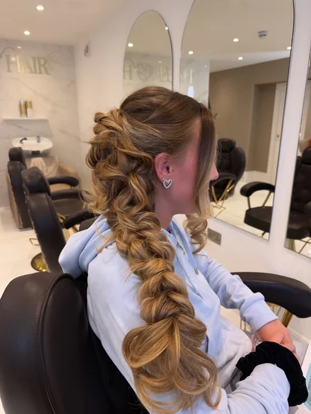 Wavy Loose Bubble Braid
