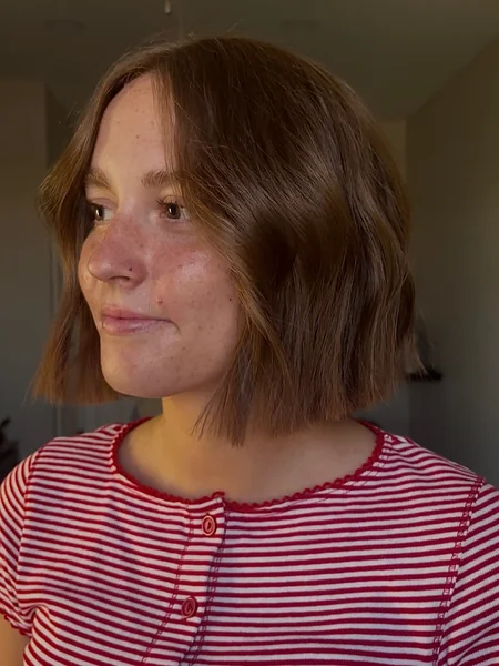Choppy Short Bob for Thick Hair