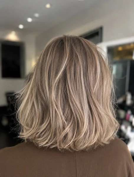 Wavy Layered Bob for Thick Hair
