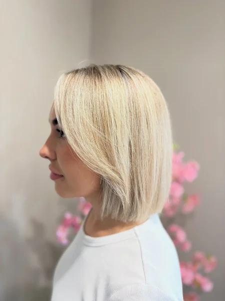 Blonde Bob with Soft Bangs