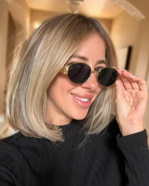 2024 Old Money Blonde Long Bob