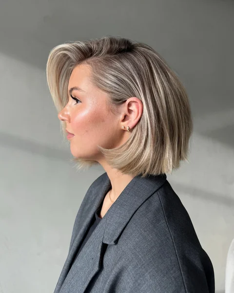 Polished Blonde Bob