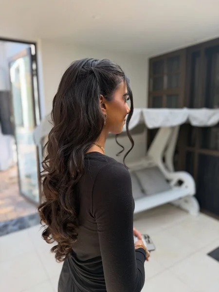 Wavy Updo Hairstyle
