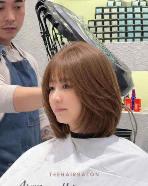 Layered Bob with Bangs