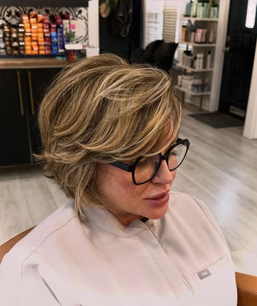 Short Layered Pixie-Shag with Face-Framing Fringe