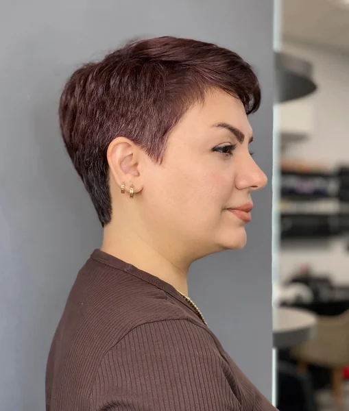 Burgundy Pixie for Over 50