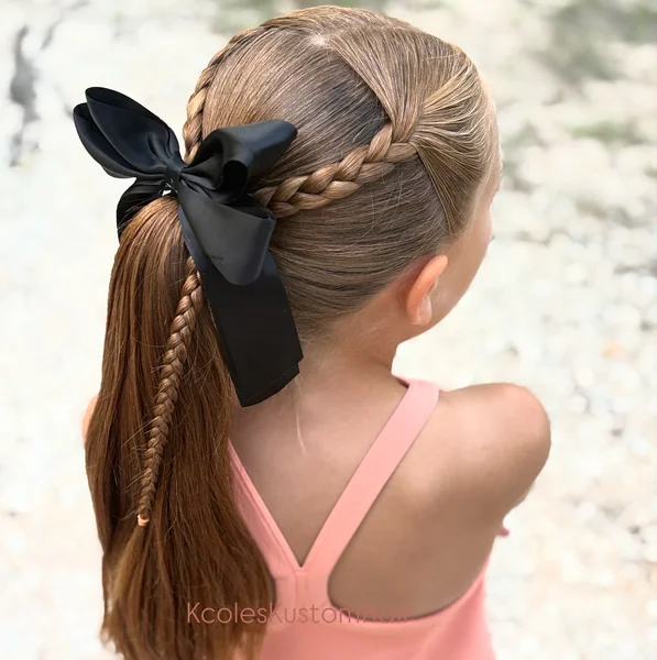 Braided Ponytail with Fishtail End