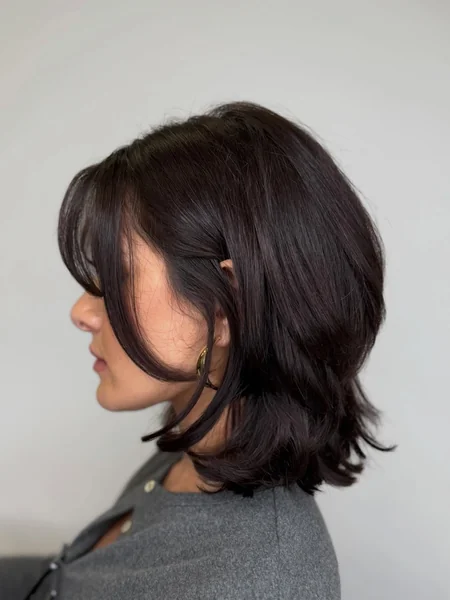 Layered Shag Bob for Thick Hair