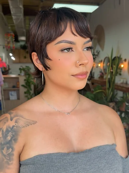 Straight Layered Pixie for Fine Hair