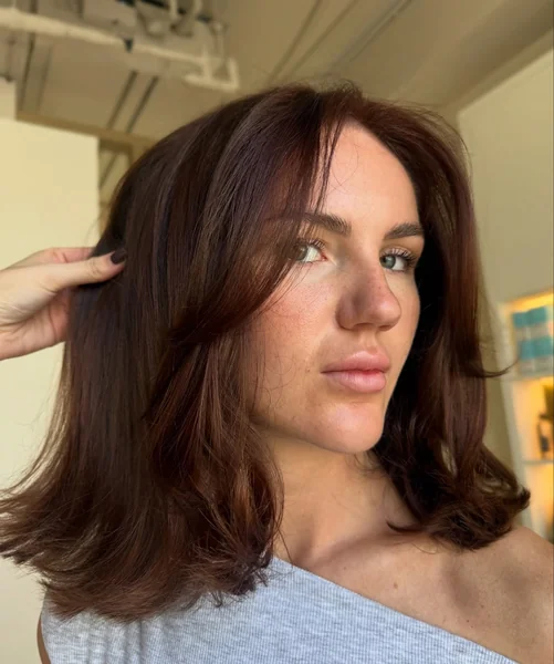 Old Money Long Bob in Chocolate Brown
