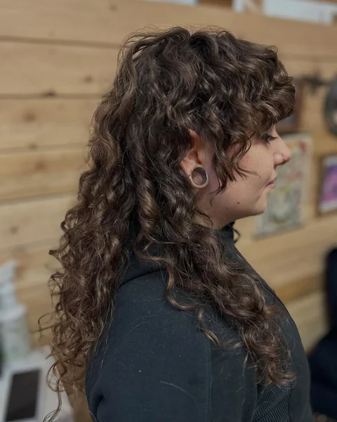 Long Curly Shag Haircut