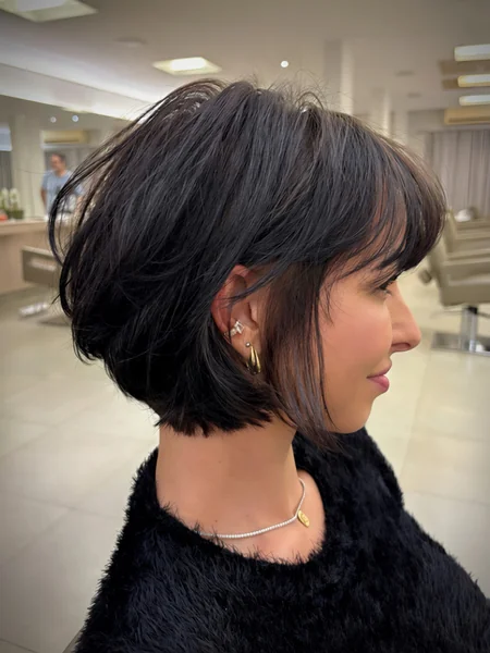 Choppy Shaggy Bob for Fine Hair