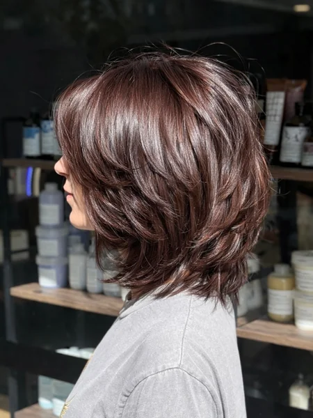 Layered Bob for Thick Hair