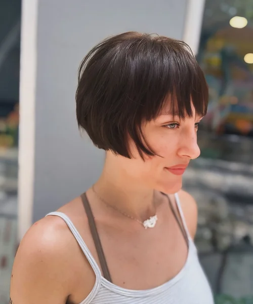 French Bob Haircut with Fringe