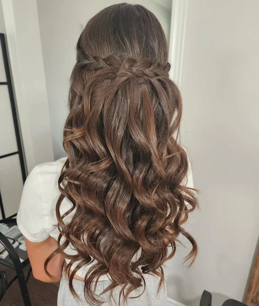 Cute Braided Half Up Hairstyle
