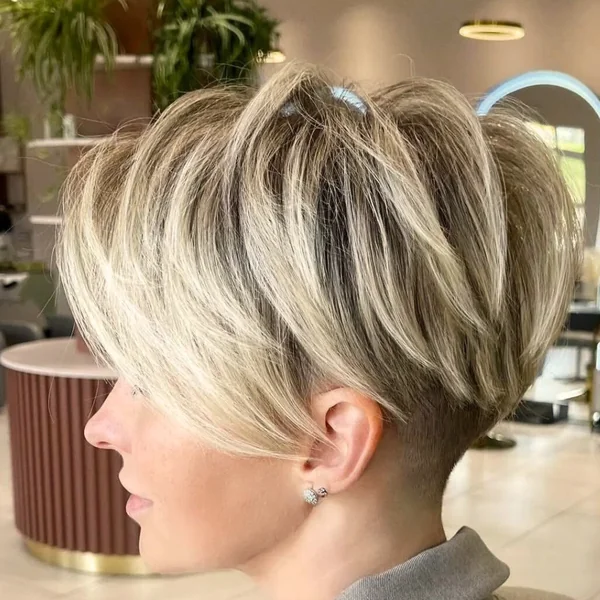 Long Pixie with Undercut Nape