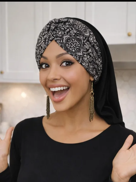 Twisted Front Turban Wrap