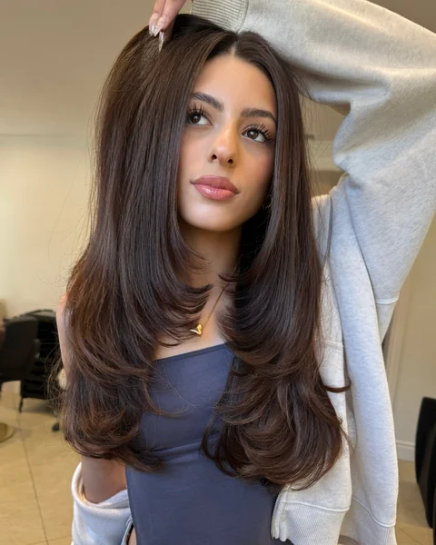 Dramatic Face-Framing Layered Haircut