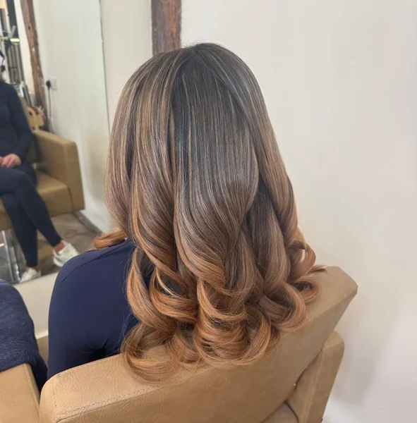 Medium Length Blow Dry With Curled Ends
