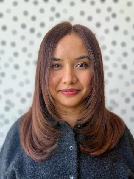 Sleek Black Straight Lob