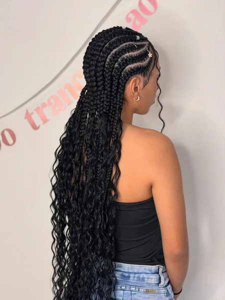Long Ghana Weaving Hairstyle