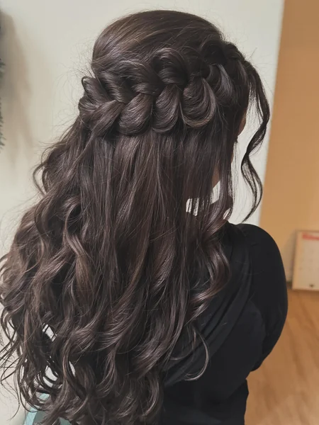 Half-Up Braid Crown