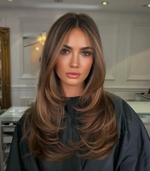 Balayage Face-Framing Haircut for Long Hair