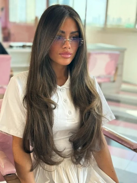 Long Layered Blow Dry Style