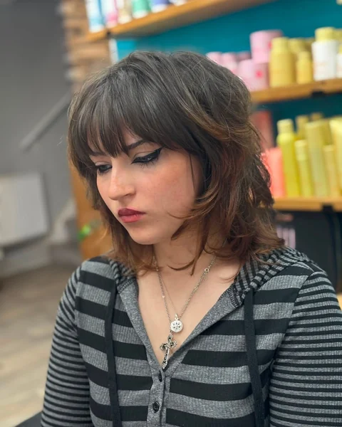 Layered Octopus Cut with Flicked Ends